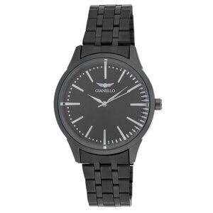 #10 NIB Gianello Midnight Horizon Master 41 Link Watch Black